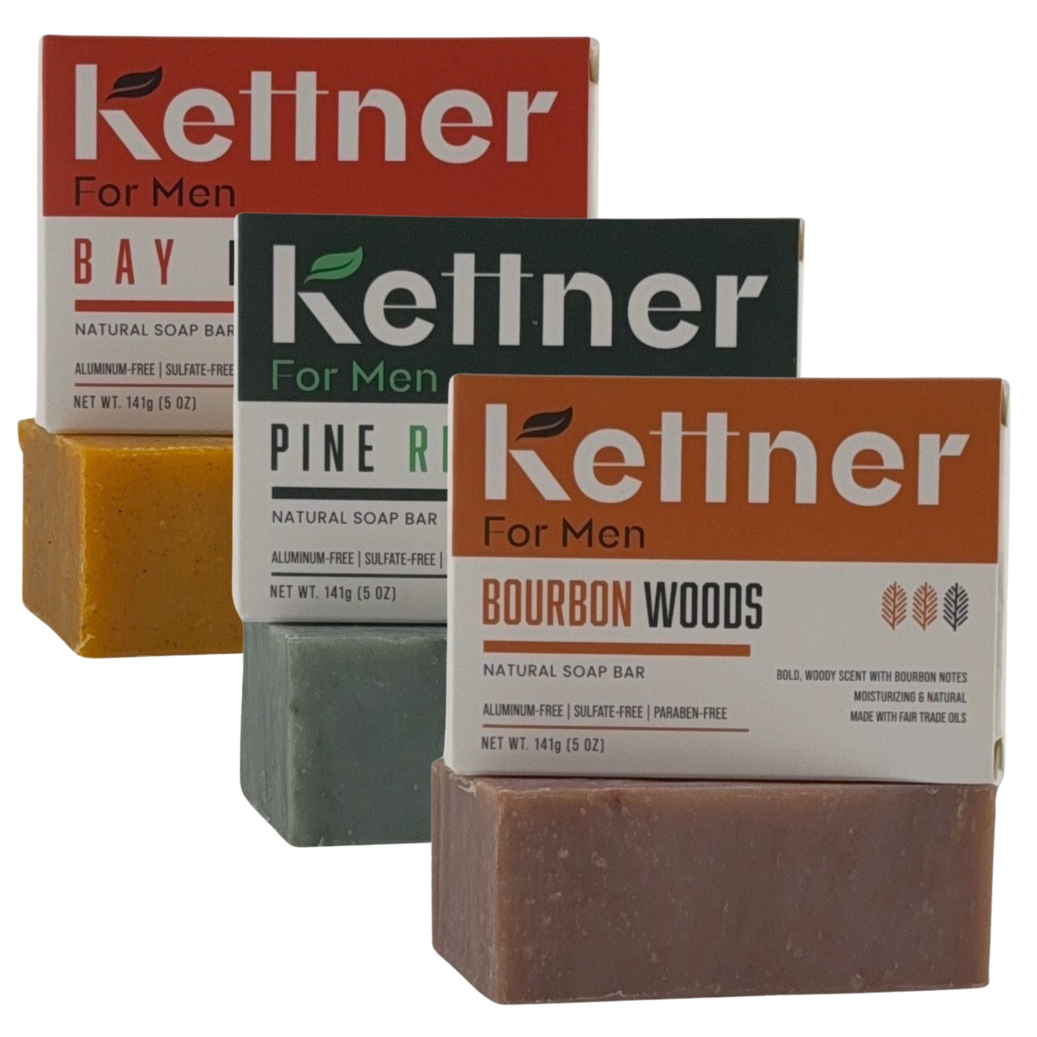 3-Pack Natural Soap for Men – Kettner For Men