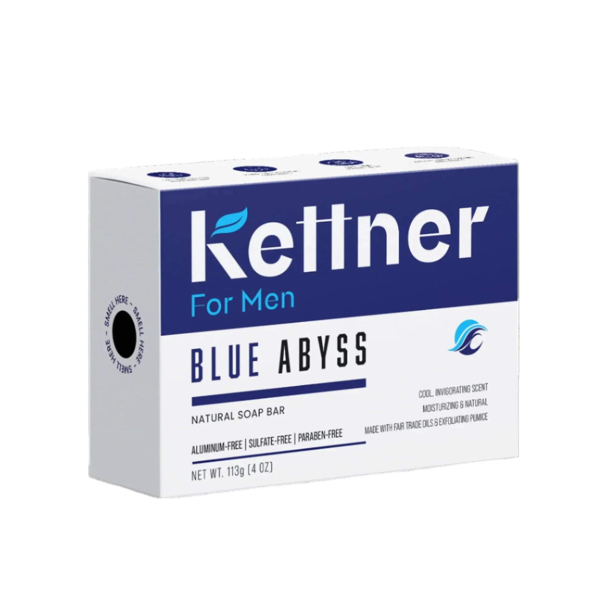 Blue Abyss Natural Soap Bar by Kettner For Men