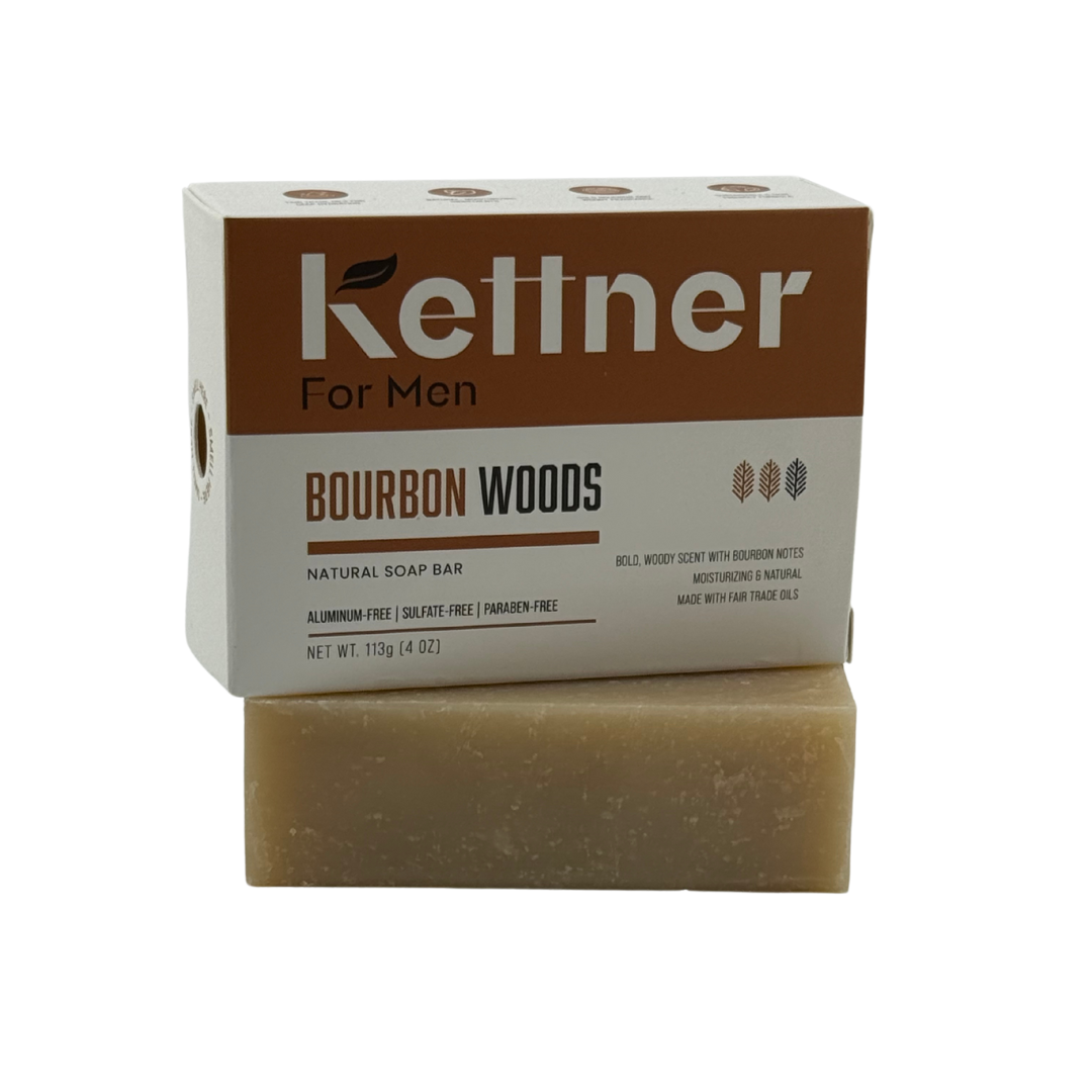 Bourbon Woods Natural Soap Bar by Kettner For Men