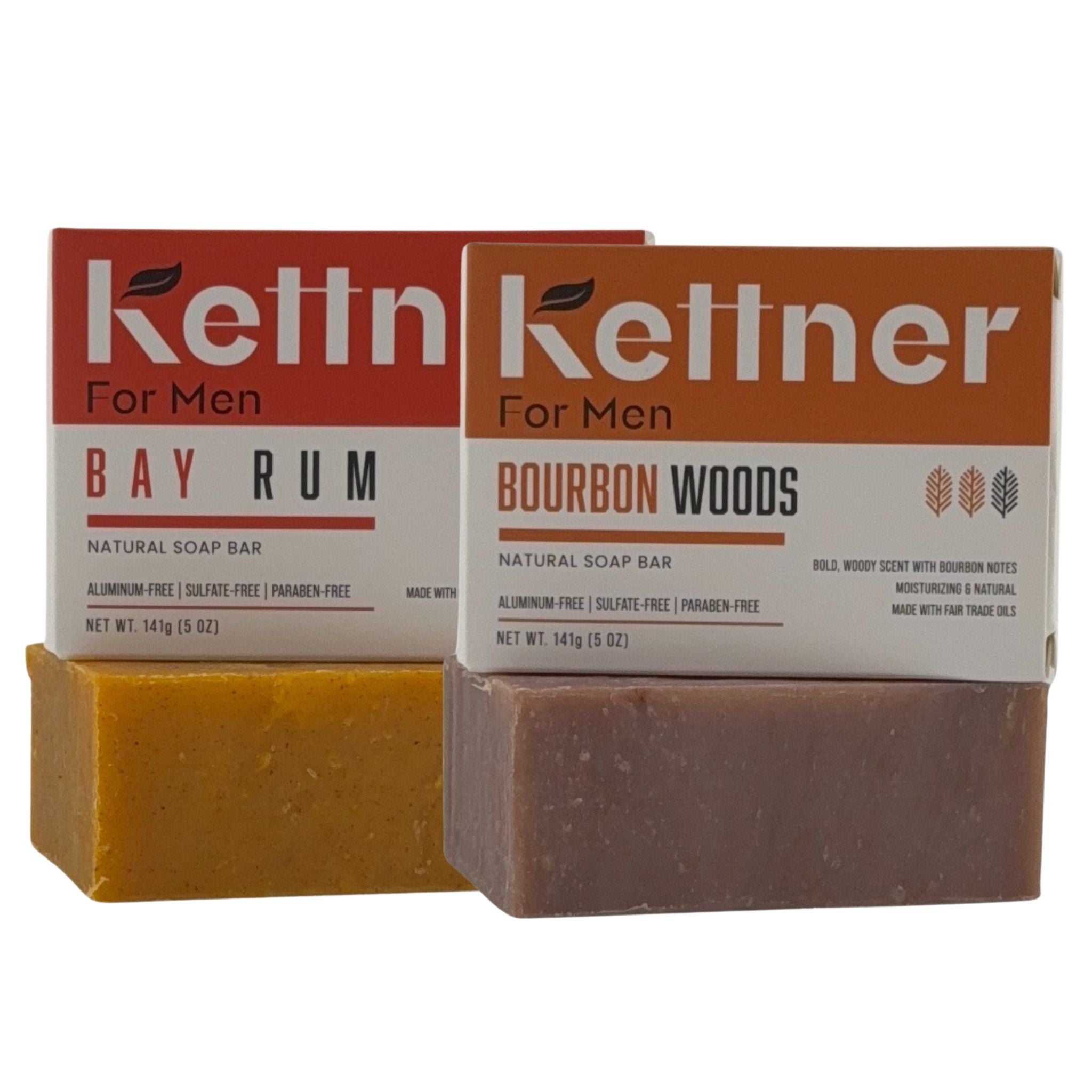 Bourbon & Rum Bundle – Natural Soap for Men – Kettner