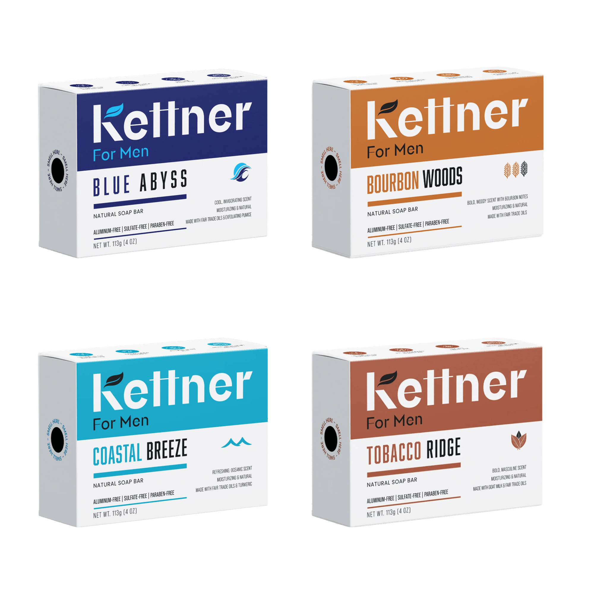 Essentials Variety Pack Natural Soap by Kettner For Men - Kettner For Men